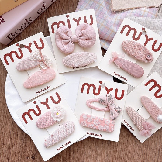 MyKids-USA® Collection of 2 Pink Versatile Hair Clips