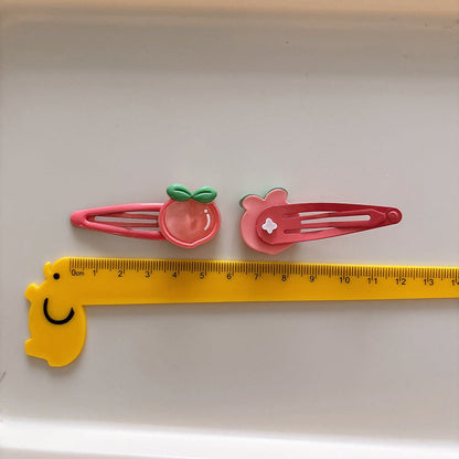 MyKids-USA® Collection of 2 Versatile Fruits Pattern Hair Clips