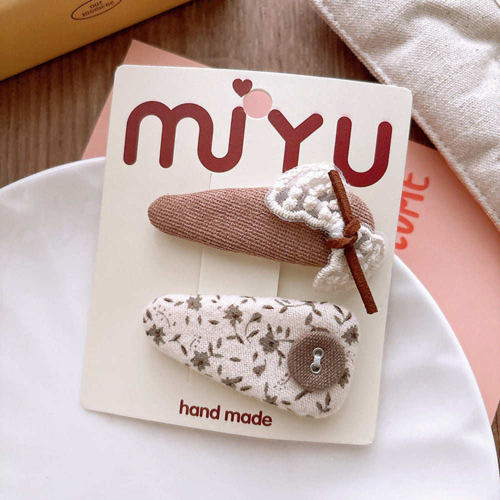 MyKids-USA® Collection of 2 Versatile Geometric Shaped Hair Clips