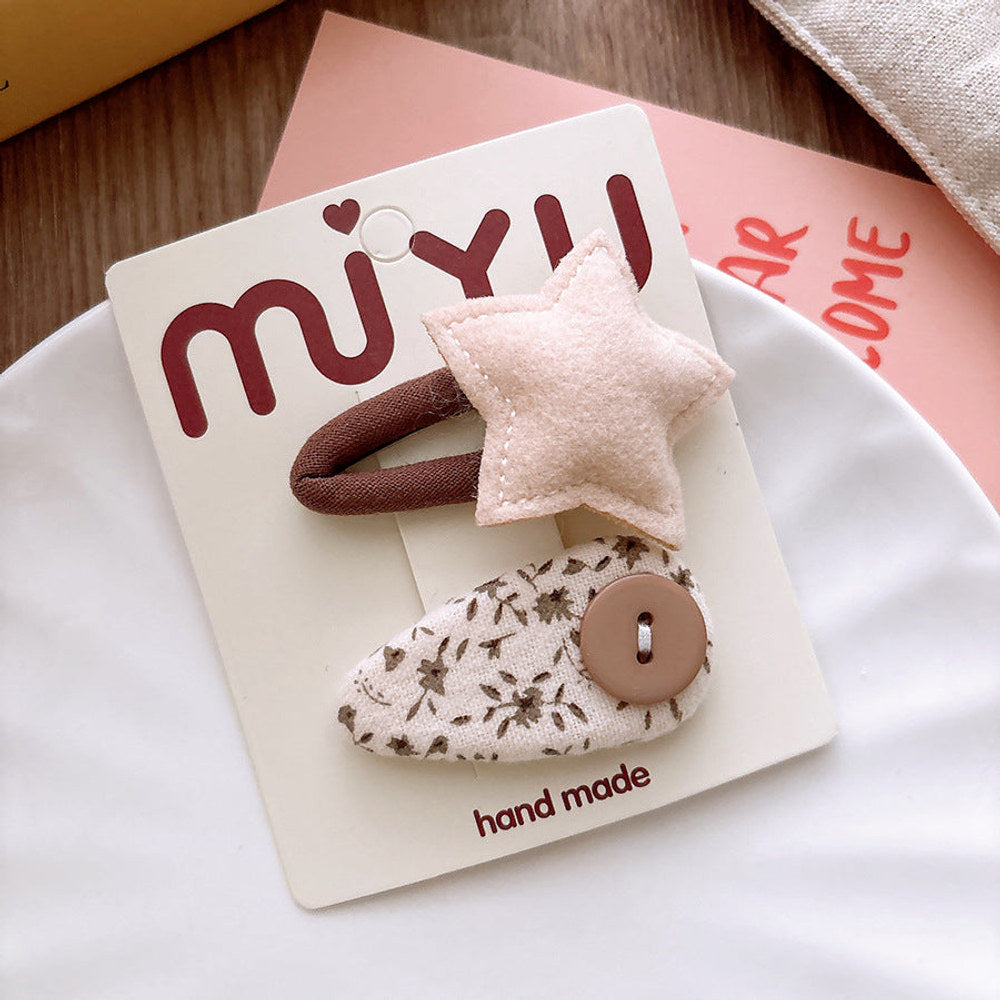 MyKids-USA® Collection of 2 Versatile Geometric Shaped Hair Clips