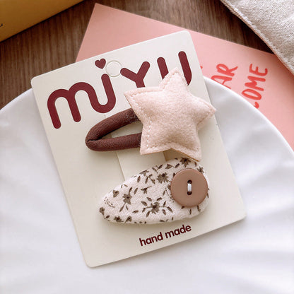 MyKids-USA® Collection of 2 Versatile Geometric Shaped Hair Clips