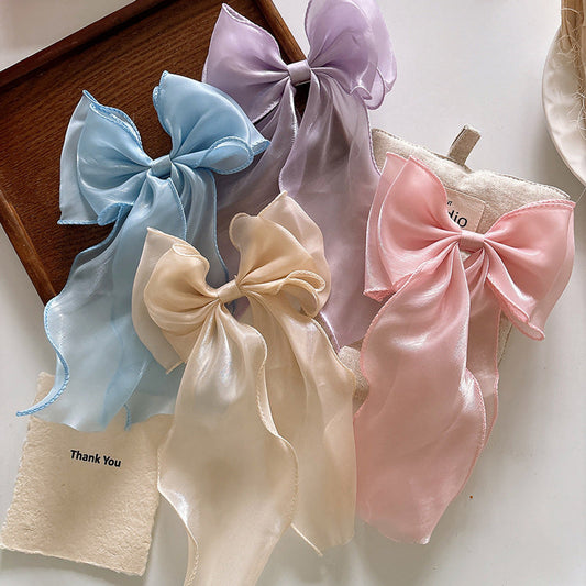 MyKids-USA® Collection of Butterfly-bow Decorated Hair Clips