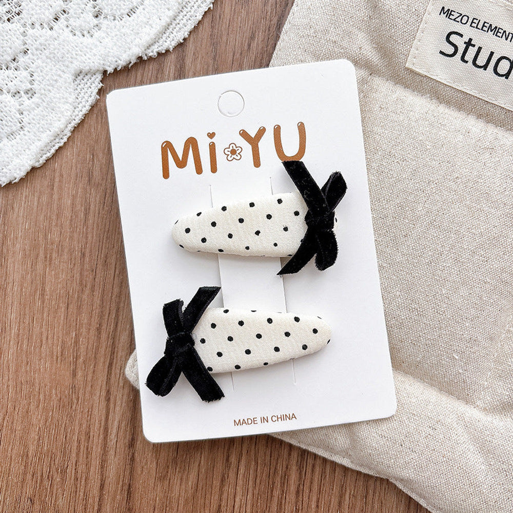 MyKids-USA® Collection of 2 Versatile Butterfly-bows Pattern Hair Clips