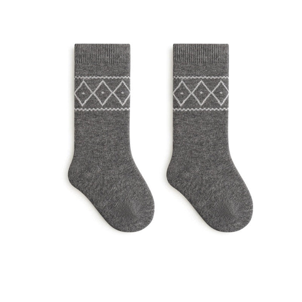 MyKids-USA® Baby Unisex Breathable Simple Argyle Pattern Warm Socks