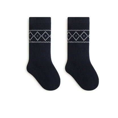 MyKids-USA® Baby Unisex Breathable Simple Argyle Pattern Warm Socks
