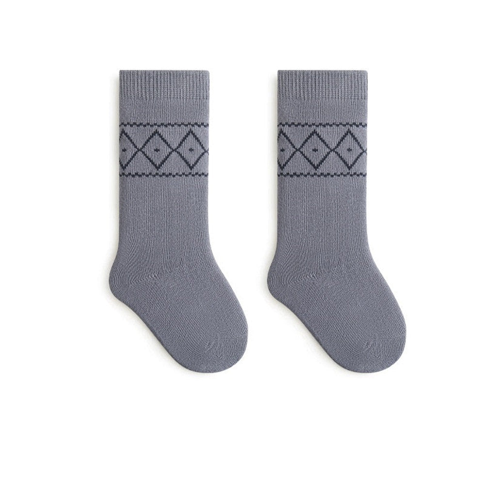 MyKids-USA® Baby Unisex Breathable Simple Argyle Pattern Warm Socks