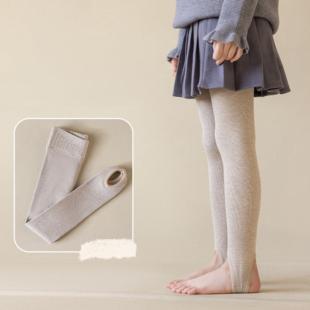 MyKids-USA® Baby Kids Girls Breathable Solid Color Tights 60-78cm