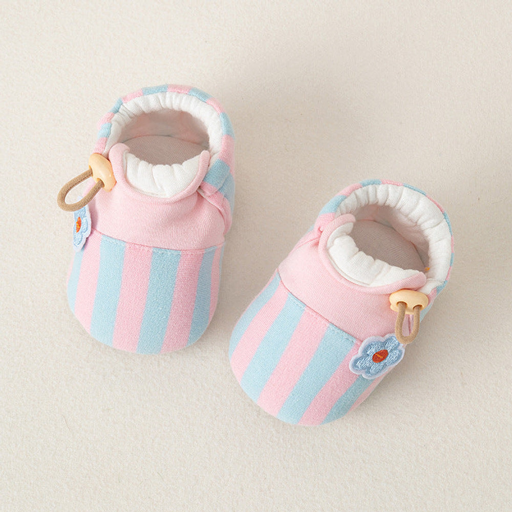 MyKids-USA® Baby Unisex Cute Color Patchwork Thicken Toddler Soft-Sole Walking Shoes