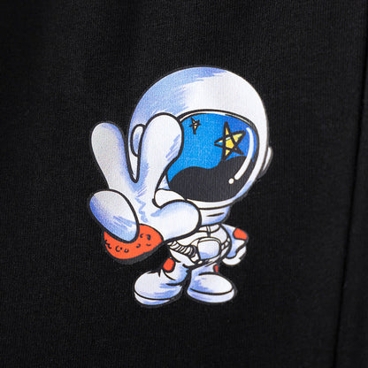 MyKids-USA® Summer Hot Selling Baby Kids Boys Short Sleeves Cartoon Pattern T-shirt and Black Shorts Clothing Set