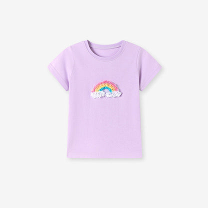 MyKids-USA® Kids’ Cartoon Pattern Short Sleeves T-shirt in European and American Style for Summer