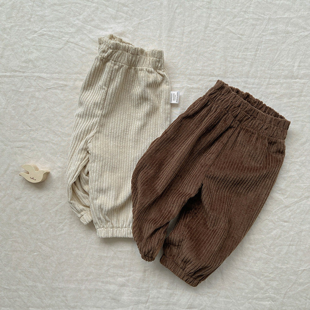 MyKids-USA® Baby Unisex Corduroy Solid Color Pants