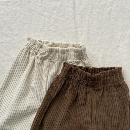 MyKids-USA® Baby Unisex Corduroy Solid Color Pants