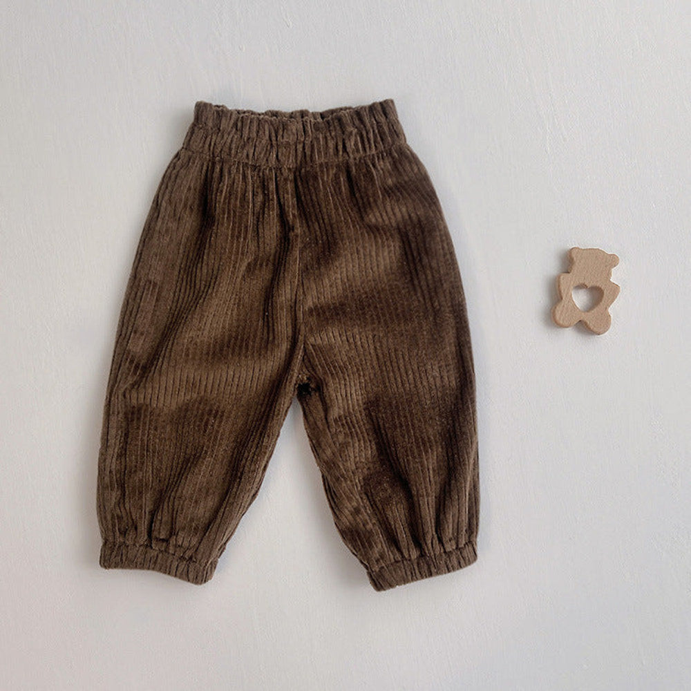 MyKids-USA® Baby Unisex Corduroy Solid Color Pants
