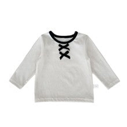 MyKids-USA® Spring Arrival Baby Girls Color Patchwork Long Sleeves Butterfly-bows Pattern Top