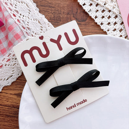 MyKids-USA® Collection of 2 Versatile Butterfly-bows Pattern Hair Clips