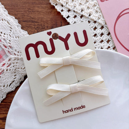 MyKids-USA® Collection of 2 Versatile Butterfly-bows Pattern Hair Clips