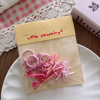 MyKids-USA® Collection of 10 Versatile Sweet Butterfly-bow Pattern Hair Ties