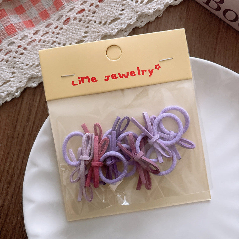 MyKids-USA® Collection of 10 Versatile Sweet Butterfly-bow Pattern Hair Ties