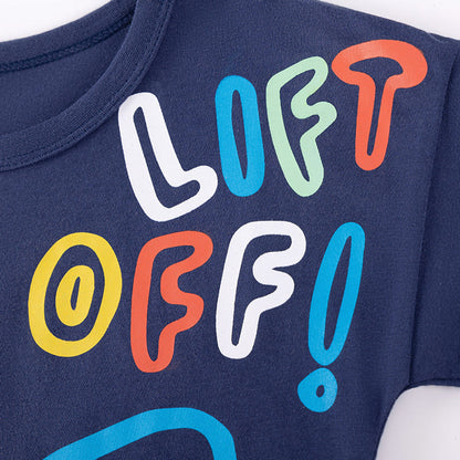 MyKids-USA® Baby Kids Boys Short Sleeves Cartoon and Letters Pattern T-shirt and Shorts Clothing Set