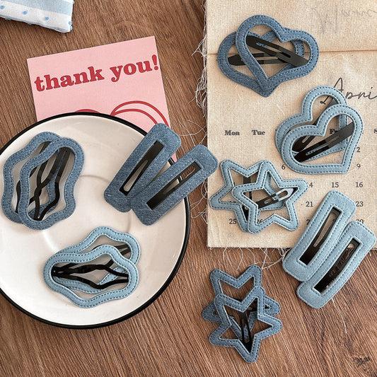 MyKids-USA® Collection of 2 Versatile Geometric Pattern Hair Clips