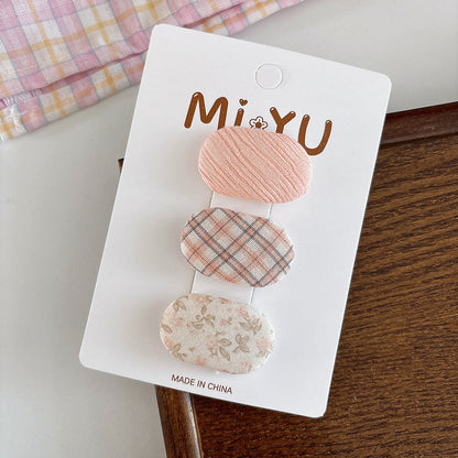 MyKids-USA® Collection of 3 Versatile Cute Pattern Hair Clips