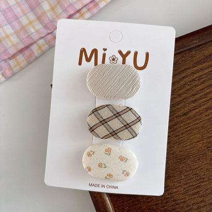 MyKids-USA® Collection of 3 Versatile Cute Pattern Hair Clips