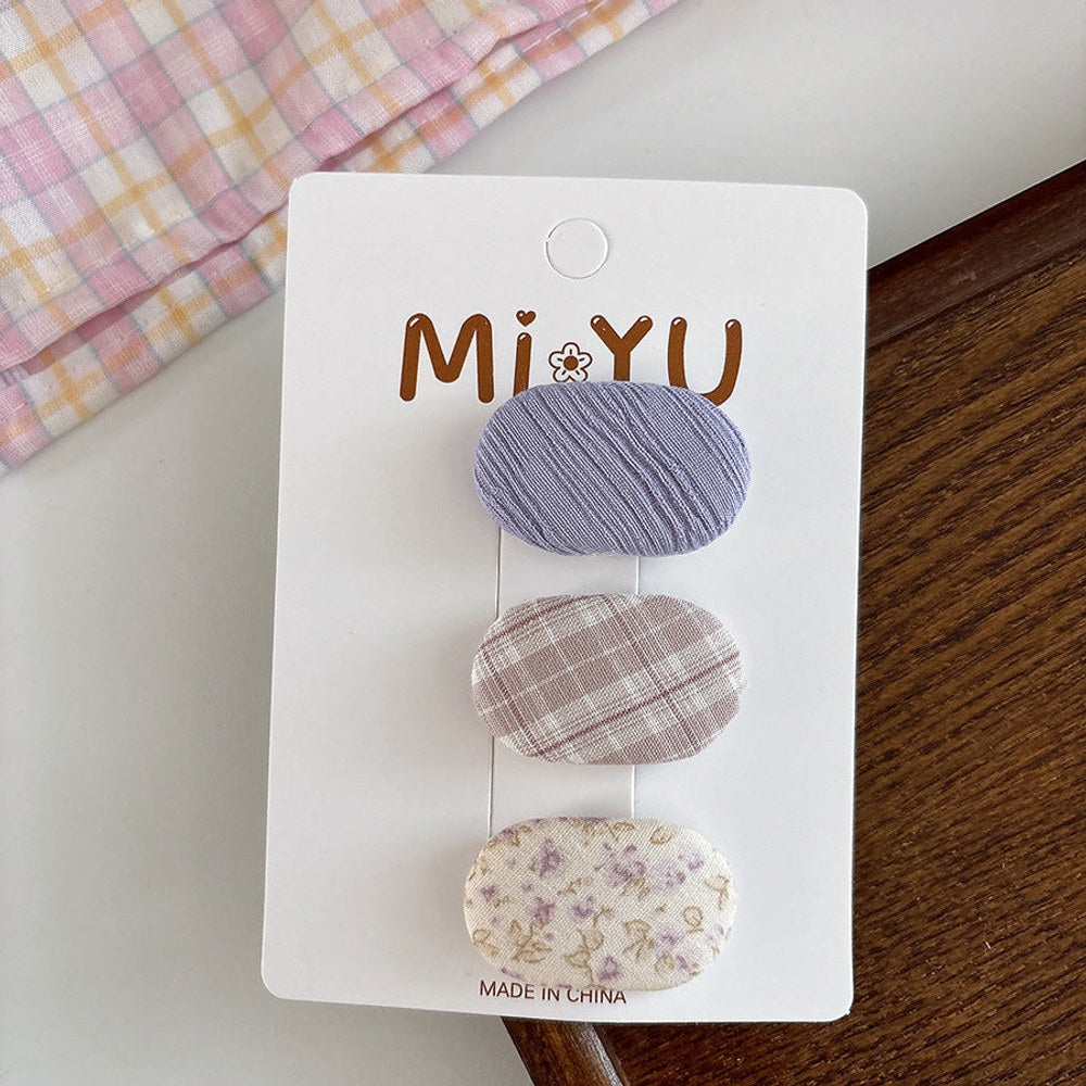 MyKids-USA® Collection of 3 Versatile Cute Pattern Hair Clips