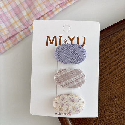 MyKids-USA® Collection of 3 Versatile Cute Pattern Hair Clips