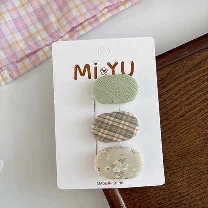 MyKids-USA® Collection of 3 Versatile Cute Pattern Hair Clips