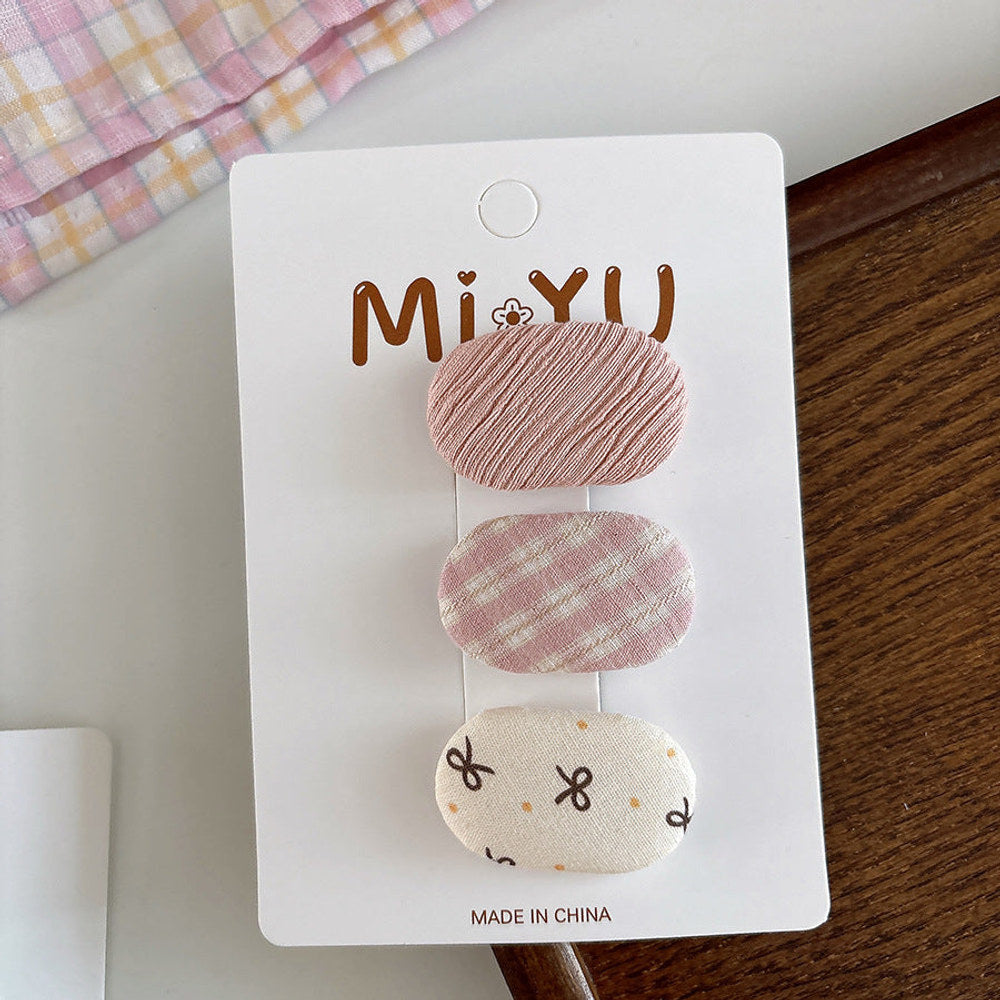 MyKids-USA® Collection of 3 Versatile Cute Pattern Hair Clips