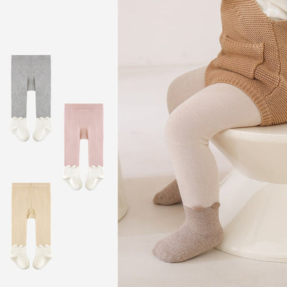 MyKids-USA® Baby Girls Breathable Color Patchwork Cute Leggings