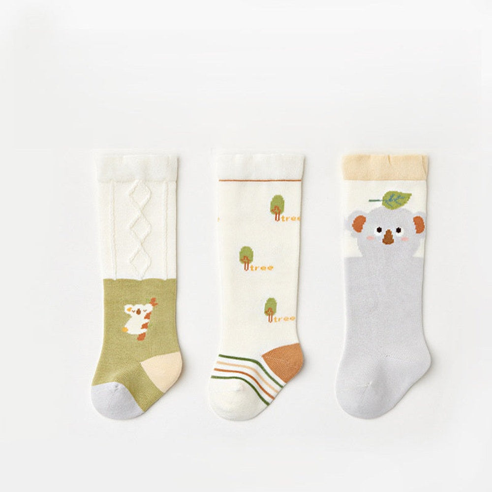 MyKids-USA® Baby Boys and Girls Cute Cartoon Pattern Socks 1 Lot=3-Pair Set