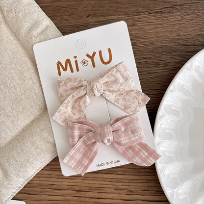 MyKids-USA® Collection of 2 Versatile Cute Butterfly-bow Hair Clips