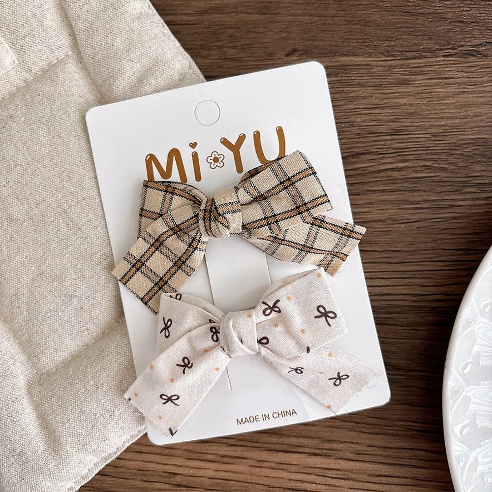 MyKids-USA® Collection of 2 Versatile Cute Butterfly-bow Hair Clips