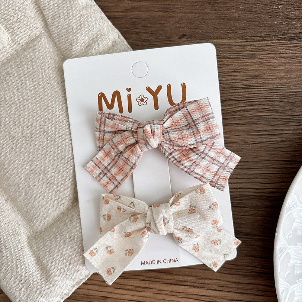 MyKids-USA® Collection of 2 Versatile Cute Butterfly-bow Hair Clips