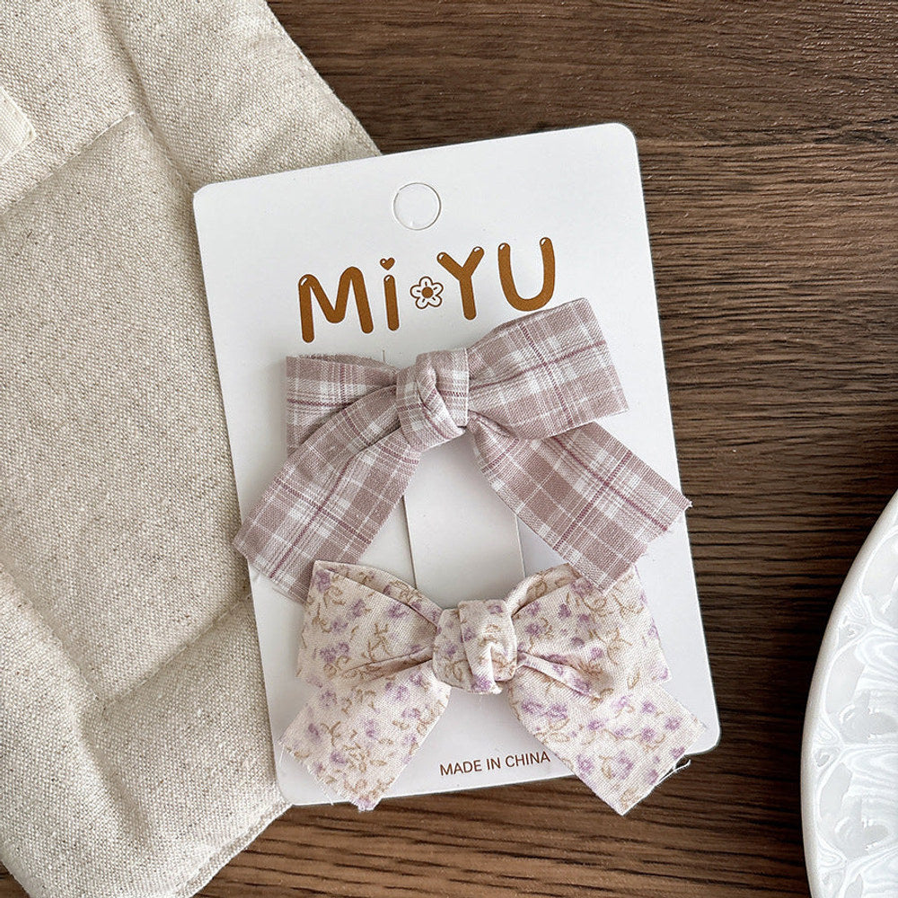 MyKids-USA® Collection of 2 Versatile Cute Butterfly-bow Hair Clips