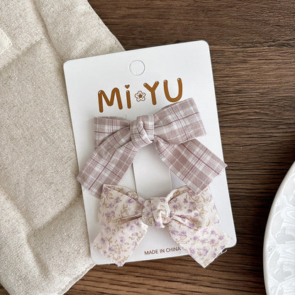 MyKids-USA® Collection of 2 Versatile Cute Butterfly-bow Hair Clips