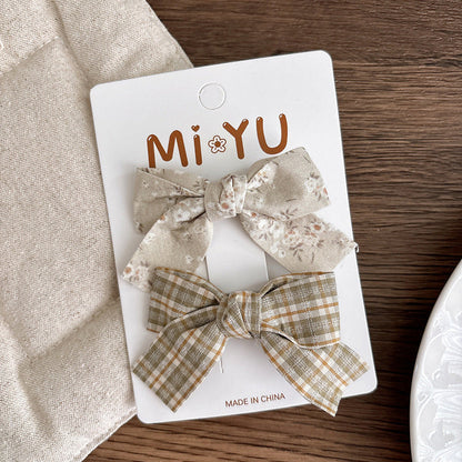 MyKids-USA® Collection of 2 Versatile Cute Butterfly-bow Hair Clips