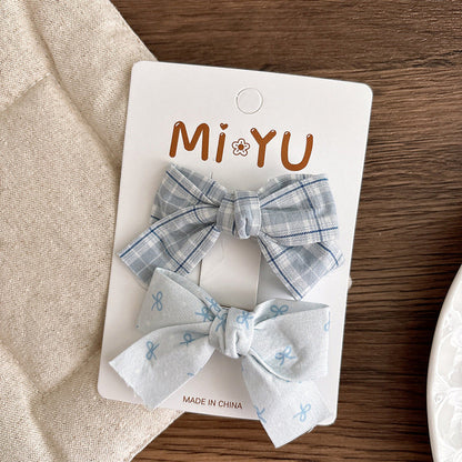 MyKids-USA® Collection of 2 Versatile Cute Butterfly-bow Hair Clips