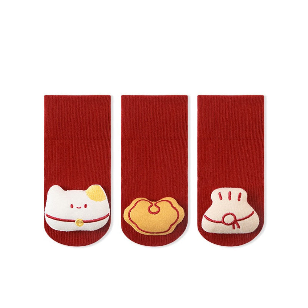 MyKids-USA® Baby Boys and Girls Cute Cartoon Pattern Socks 1 Lot=3-Pair Set
