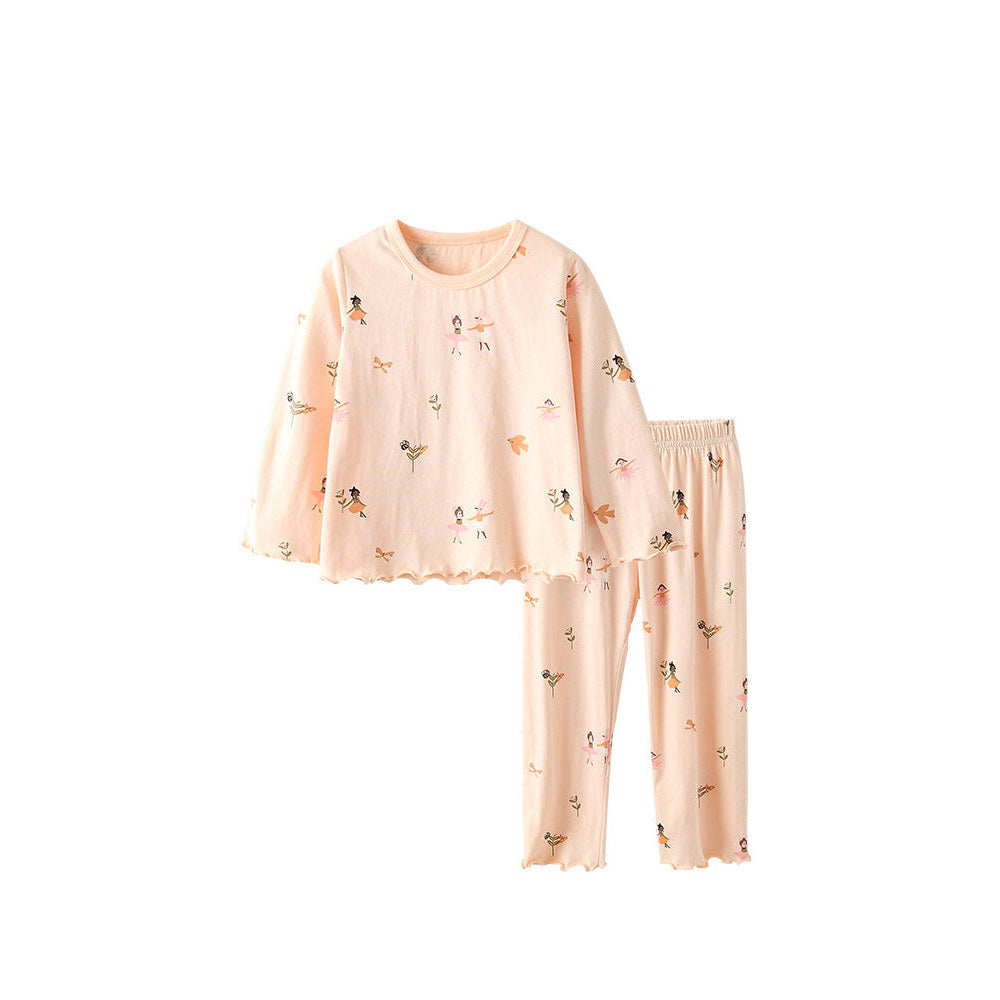 MyKids-USA® Spring and Autumn Girls Cartoon Fairy Pattern Long Sleeves Top and Pants Clothing Set