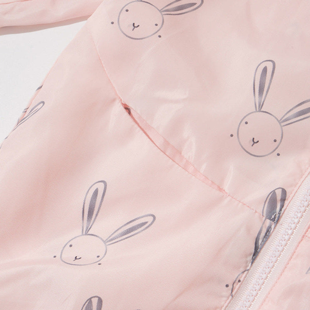 MyKids-USA® European and American Style Girls’ Cartoon Rabbit Pattern Coat with Long Sleeves