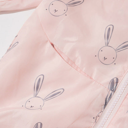 MyKids-USA® European and American Style Girls’ Cartoon Rabbit Pattern Coat with Long Sleeves