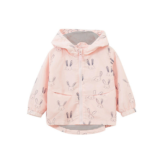 MyKids-USA® European and American Style Girls’ Cartoon Rabbit Pattern Coat with Long Sleeves
