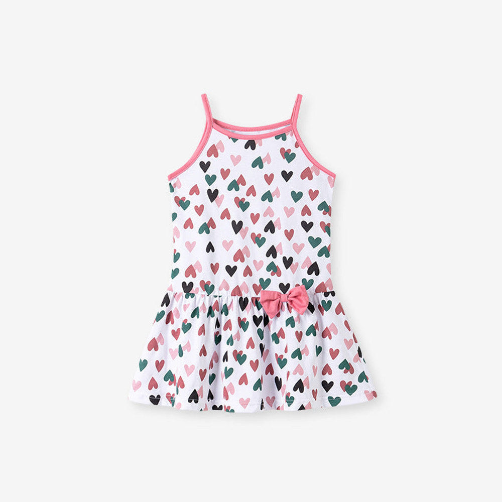 MyKids-USA® Cute Pattern Sleeveless Strap Dress for Stylish Girls