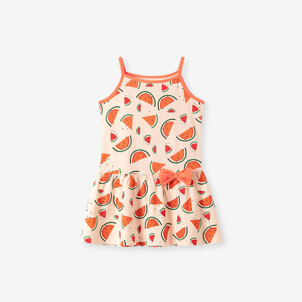 MyKids-USA® Cute Pattern Sleeveless Strap Dress for Stylish Girls