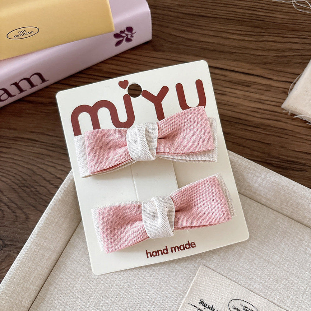 MyKids-USA® Collection of 2 Versatile Butterfly-bow Pattern Hair Clips