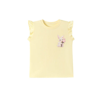 MyKids-USA® Summer Arrival Kids Girls Animals Cartoon Pattern Crew Neck Sleeveless Top Vest