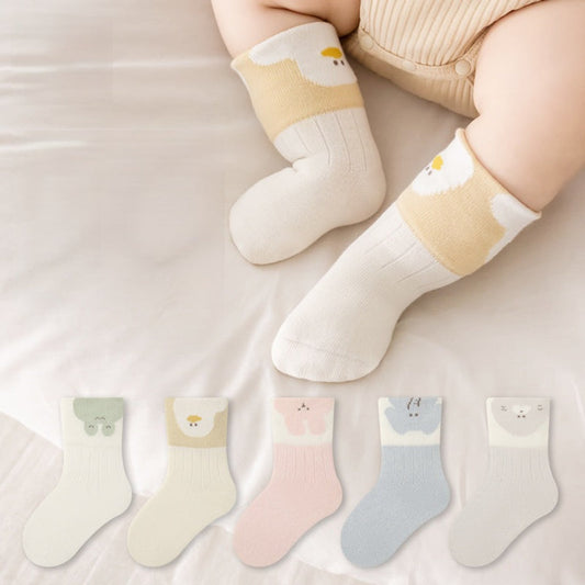 MyKids-USA® Baby Unisex Breathable Animals Cartoon Pattern Color Patchwork Socks