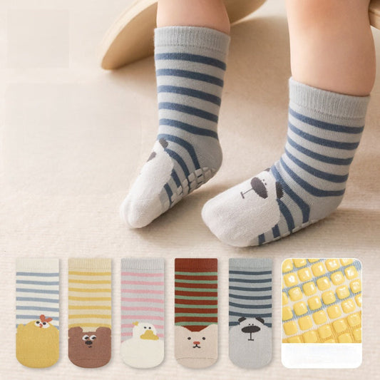MyKids-USA® Baby Unisex Breathable Animals Cartoon Pattern Color Patchwork Socks